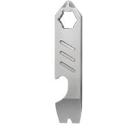 SANTUO Titanium EDC Pry Bar with Bottle Opener Wrench Screwdriver Clip for Outdoor Accessories or Outdoor Camping Daily