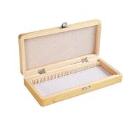 SANTUO Wooden Microscope Slide Box, Holds 50 Slides, Storage Case for Prepared Microscope Slides, 22.5x10.5x3.5cm Organizer for Biology Students, Science Teachers & Lab Researchers