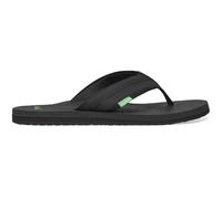 Sanuk Men's Beer Cozy 2 Flip Flop, Black, 10 UK