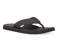 Sanuk Men's Beer Cozy 2 Flip Flop, Dark Brown, 10 UK