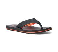 Sanuk Mens Beer Cozy 2 | Flip Flops for Men | Mens Sandals | Beach Sandals | Supportive & Lightweight | Memory Foam Footbed, Black Blaze, 10