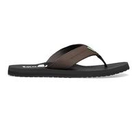 Sanuk Mens Beer Cozy Coaster | Flip Flops for Men | Mens Sandals | Beach Sandals | Supportive & Lightweight | Memory Foam Footbed, Dark Brown, 8 UK
