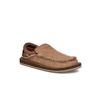 Sanuk Men's Chiba Jute Loafer, Brown, 8 UK