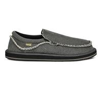 Sanuk Mens Chiba Loafers for Men | Mens Shoes | Slip On Shoes for Men | Men's Slip-on Loafers | Comfort Foam Footbed, Black, 11 UK
