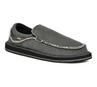 Sanuk Mens Chiba Loafers for Men | Mens Shoes | Slip On Shoes for Men | Men's Slip-on Loafers | Comfort Foam Footbed, Black, 13 UK