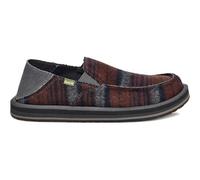 Sanuk Men's Donny Felt Stripe Sneaker, Rust Multi, 12 UK