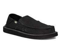 Sanuk Mens Donny Loafers for Men | Mens Shoes | Slip On Shoes for Men | Men's Slip-on Loafers | Memory Foam Footbed, Blackout, 11 UK