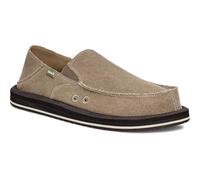 Sanuk Mens Donny Loafers for Men | Mens Shoes | Slip On Shoes for Men | Men's Slip-on Loafers | Memory Foam Footbed, Brown, 12 UK