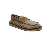 Sanuk Mens Donny Penny Loafer | Mens Shoes | Slip On Shoes for Men | Men's Slip-on Loafers | Comfort Footbed, Funghi, 10 UK