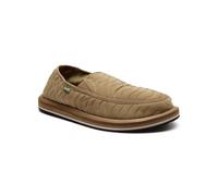 Sanuk Mens Donny Quilted Loafers for Men | Mens Shoes | Slip On Shoes for Men | Men's Slip-on Loafers | Memory Foam Footbed, Olive, 9 UK