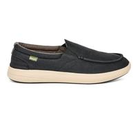 Sanuk Mens Mason Loafers | Mens Shoes | Slip On Shoes for Men | Men's Slip-on Loafers | Removable Comfort Footbed, Black, 7.5 UK