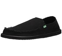 Sanuk Men's Men's Vagabond Slip on loafers shoes, Blackout, 8 UK