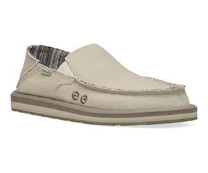 Sanuk Men's Vagabond Soft Top Hemp Loafer Beige Size: 10 UK