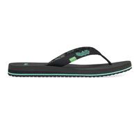 Sanuk Unisex Yoga 2 Flip-Flop, Black Palm Trees Paradise, 4 UK