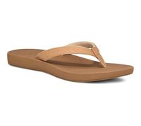 Sanuk Womens Cosmic Shores | Water Resistant Flip Flops for Women | EVA Footbed With Arch Support | Women's Beach Sandals, Tan, 7 UK
