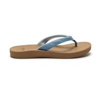 Sanuk Womens Cosmic Shores | Water Resistant Flip Flops for Women | EVA Footbed With Arch Support | Women's Beach Sandals, Denim Blue, 4 UK
