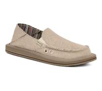 Sanuk Women's Donna Hemp 2 Tone Loafer Flat, Natural, 4 UK