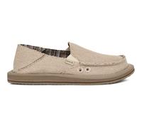 Sanuk Women's Donna Hemp 2 Tone Loafer Flat, Natural, 7 UK