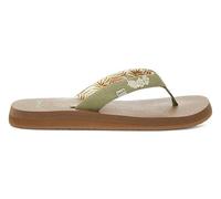 Sanuk Women's Yoga 2 Flip-Flop, Sage Paradise Palms, 5 UK