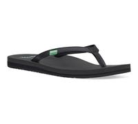Sanuk Women's Yoga Joy Flip Flop, Black, 7 UK