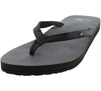 Sanuk Women's Yoga Joy Flip-Flop, Black Sparkle, 3 UK