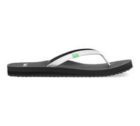 Sanuk Women's Yoga Joy flip Flop, White, 3 UK