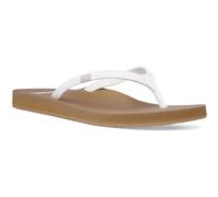 Sanuk Women's Yoga Joy Flip-Flop, White/Tan, 5 UK