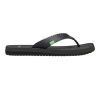 Sanuk Women's Yoga Mat Flip-Flop, Black, 3 UK