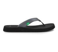 Sanuk Women's Yoga Mat Flip Flop, Charcoal, 6 UK