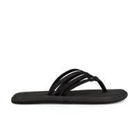 Sanuk Women's Yoga Salty Flip-Flop Black 07 M US
