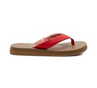 Sanuk Yoga Mat II | Flip Flops for Women | Yoga Sandals For Women | Women's Beach Sandals | Memory Foam Footbed, Cherry Red, 6 UK