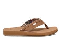 Sanuk Men's Ziggy St Suede Flip-Flop, Dark Tan, 10 UK