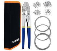 Sanuke Wire Rope Crimping Tool Kit, Cable Swaging Tool Crimps up to 2.2mm