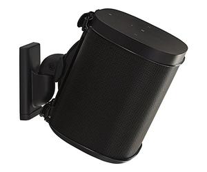 Sanus 1142968 Adjustable Speaker Wall Mount Designed For SONOS ONE, PLAY:1 & PLAY:3 - Single (Black)