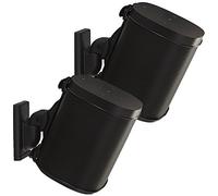 Sanus Adjustable Speaker Wall Mounts Designed For SONOS ONE, PLAY:1 & PLAY:3 - Pair (Black)