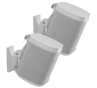 Sanus Adjustable Speaker Wall Mounts Designed For SONOS ONE, PLAY:1 & PLAY:3 - Pair (White)