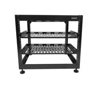 Sanus CFR1610-B1 10U Stacking Skeleton AV Rack, Black