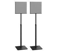 SANUS Height-Adjustable Speaker Stands Compatible with BRAVIA Theater Quad Speakers - 17 inch Height Adjustment - Easy Install with Install Hardware (Pair/Black)