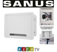 Sanus SA-IWB9 9" inch TV In-Wall Media Box Cable Management AV Storage White