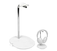 Sanus Sonos Ace Headphones Stand - Premium Stand w/Silicone Cradle Prevents Creasing & Built-in Cable Management w/Magnetic Clip for Fast Charging - Tool-Free Setup - White Sonos Headphones Holder