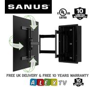 Sanus VIWLF128-B2 Premium Large In-Wall Full-Motion Wall Mount for 42"-85" TVs