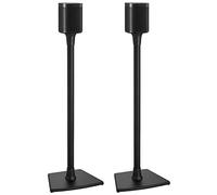 Sanus Wireless Speaker Stands Designed for Sonos One, One SL, and Play:1 - Easy, 15-Minute Assembly, Built-in Cable Management - Black/Pair