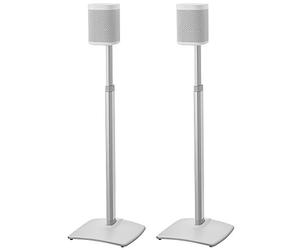 Sanus WSSA2-W2 Height Adjustable Wireless Speaker Stand in Pair for SONOS ONE PLAY: 1 and PLAY: 3 - White