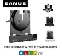 Sanus WSSCAM1-B2 Wall Mount for Sonos Amp - Slim Black Design with Lockable Latch for Security
