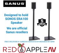 SANUS WSSE12 Speaker Stands for Sonos Era 100 Black, Pair