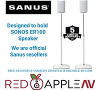 Sanus WSSE1A2-W2 Adjustable Speaker Stands for Sonos Era 100 - Pair - White