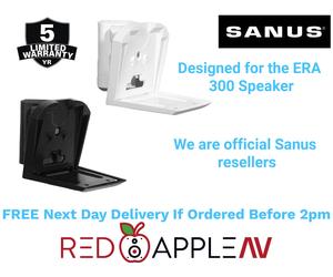 Sanus WSWME31 Sonos Era 300 Adjustable Speaker Wall Mount Black/White