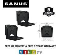SANUS WSWME32 Black Pair Tilt Swivel Speaker Wall Mounts For Sonos Era 300