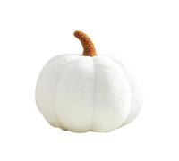 sanvpwsan Pumpkin Cushion Pillow, Reality Fall White Plush Pumpkin Decorations Decor Ornament for Halloween Home Decor Decorations Bedroom Party Favors (20cm,white)
