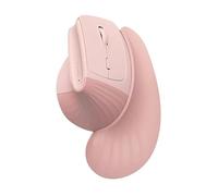 SANWA 2.4G Wireless +Bluetooth Ergonomic Mouse with Wrist Rest, GMAERGWBT22P, Pink